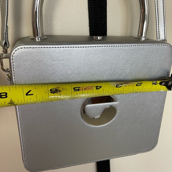 Coperni metallic grey square purse w dustbag - Picture 14 of 17